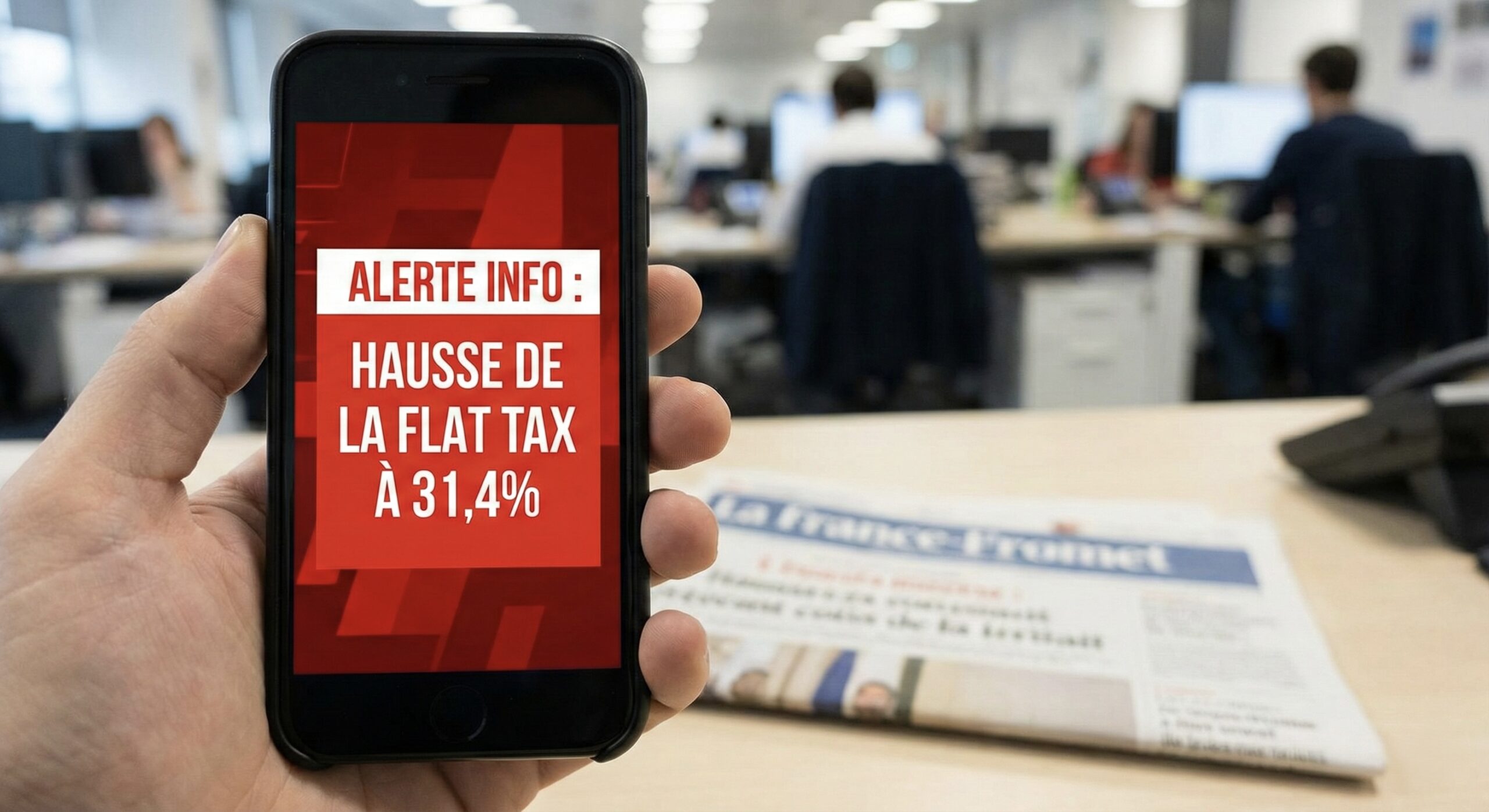 Image illustrative de l'article "Flat tax 2026 : hausse à 31,4% sur dividendes et revenus du capital"